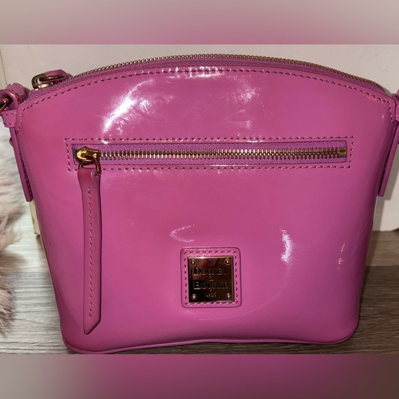Dooney & Bourke Orchid Patent Leather Shoulder Bag - Picture 2 of 8
